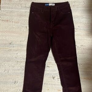 burgundy corduroy jeans